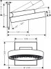 Hansgrohe Rainfinity Deszczownica ścienna 25 cm biały mat 26226700